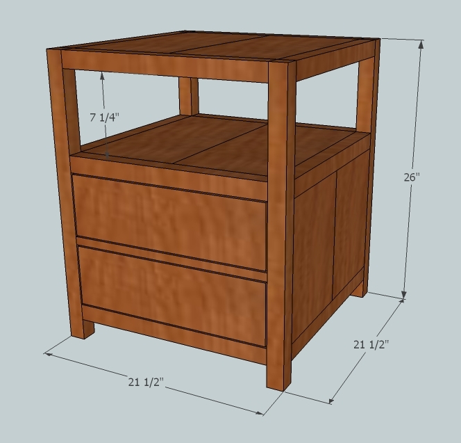 plans for wood end tables